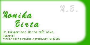 monika birta business card